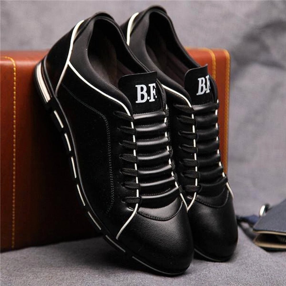 Men's Trendy Leather Shoes-MODAUTLET