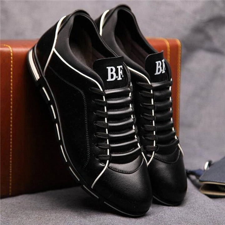 Men's Trendy Leather Shoes-MODAUTLET