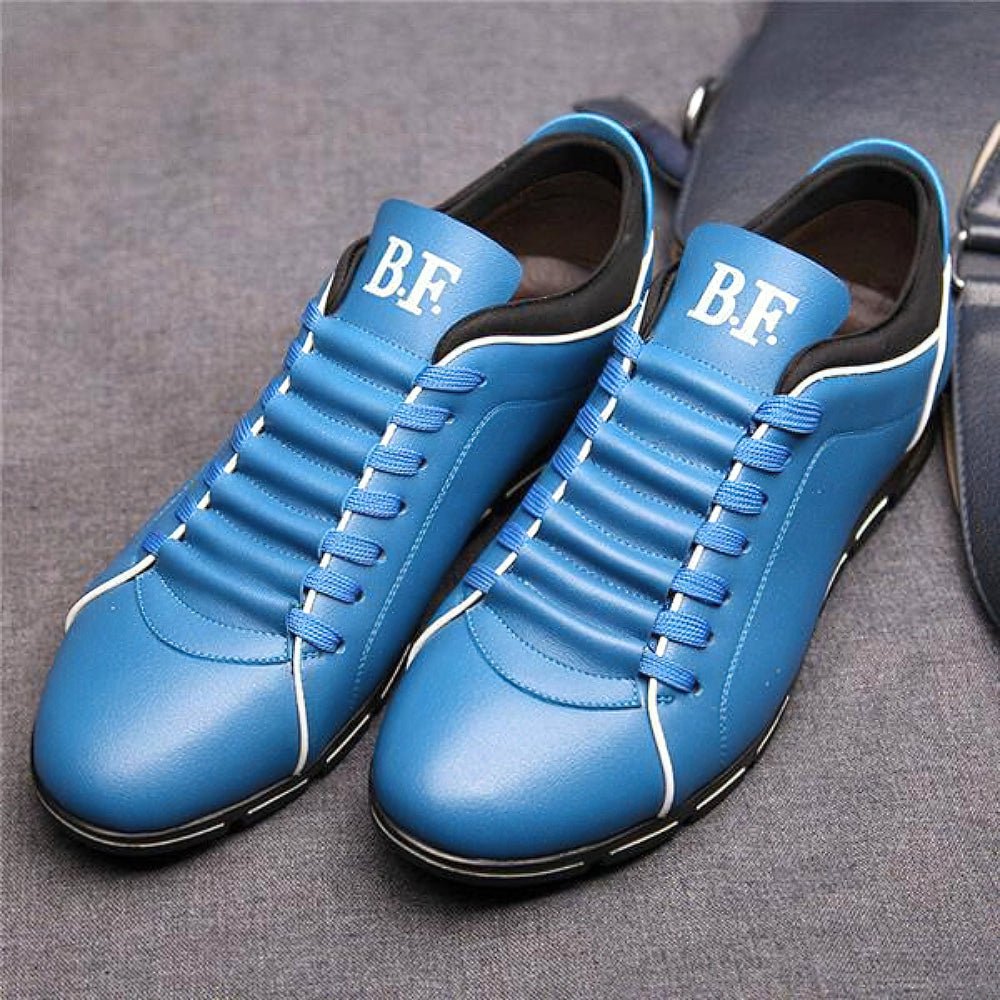 Men's Trendy Leather Shoes-MODAUTLET