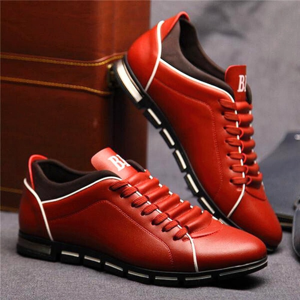 Men's Trendy Leather Shoes Red