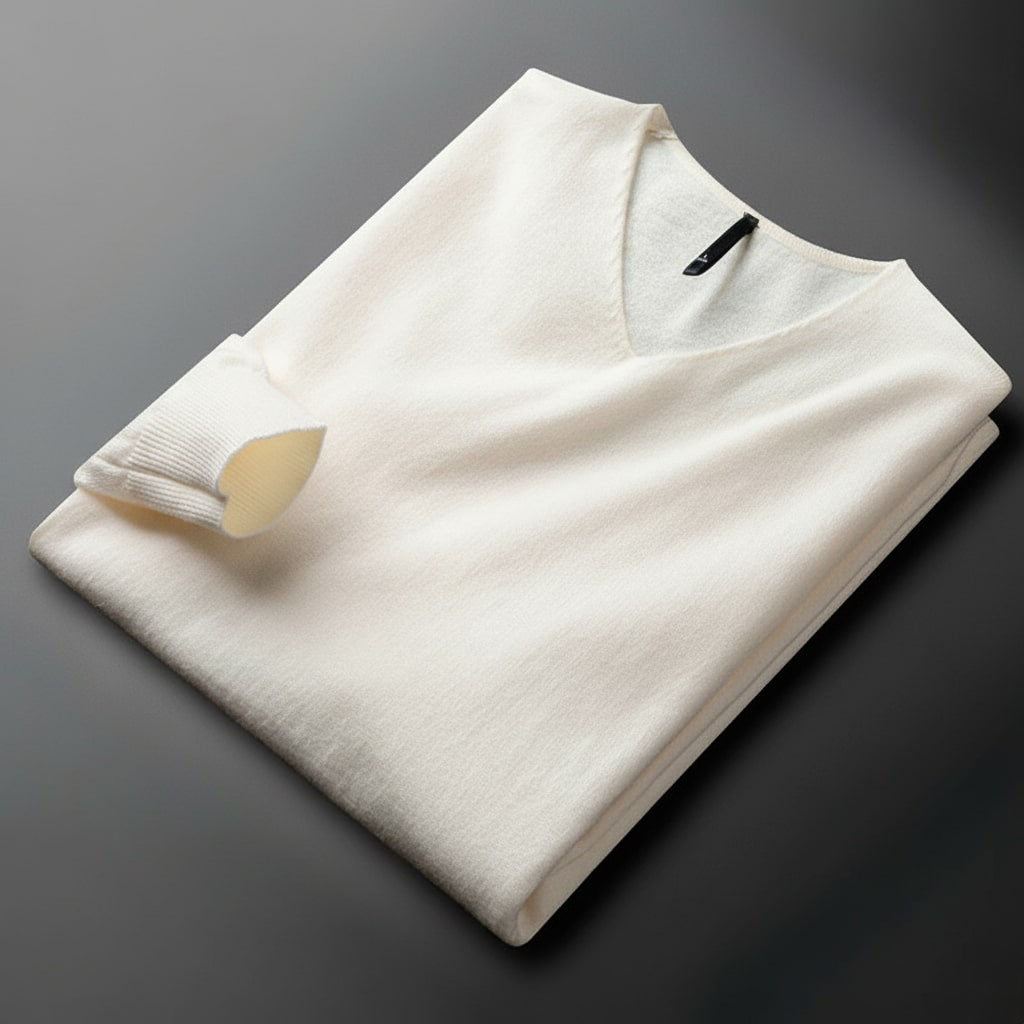 Pánský moderní oversized kardigan s výstřihem do V v cínové barvě