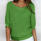 Cozy Pullover Sweater Green