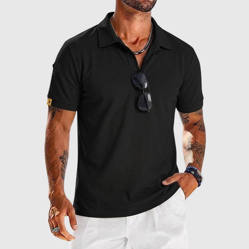 Tyler | Men's Textured Performance Polo Shirt