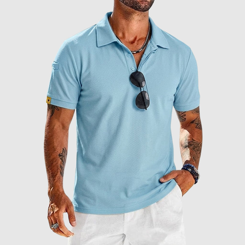 Tyler | Men's Textured Performance Polo Shirt