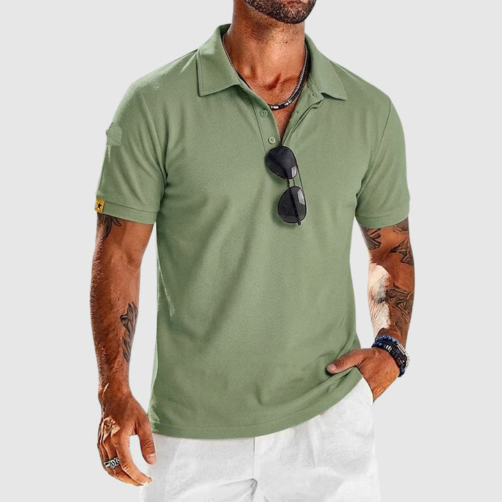 Tyler | Men's Textured Performance Polo Shirt