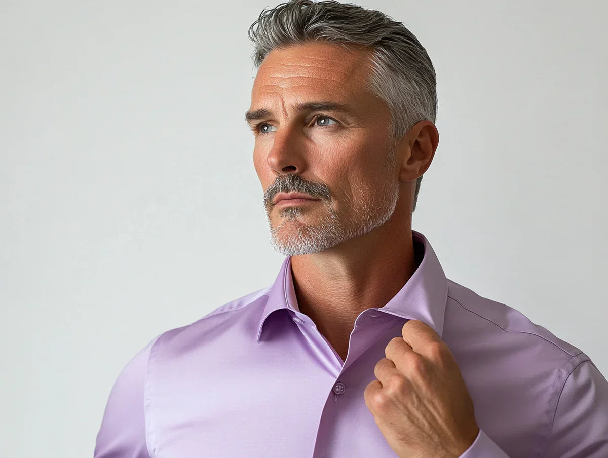 NoCrease | Wrinkle-Free Stretch Shirt Light Purple