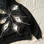 Eye Patchwork Hoodie for Bold Japanese Streetwear Style