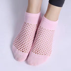 Breathable Mesh Ankle Sock Set Pink (5-Pack)