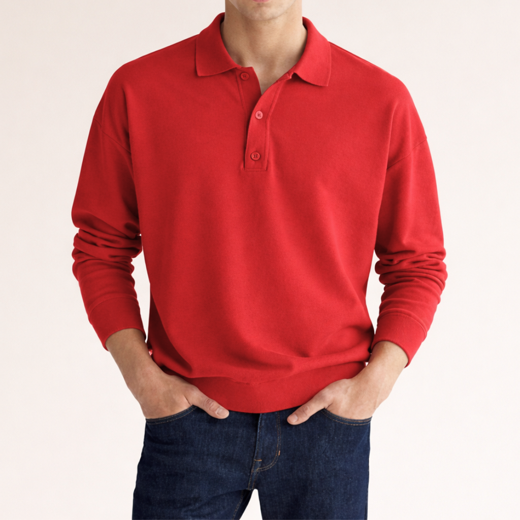 Men's Smart Leisure Polo Shirt Red