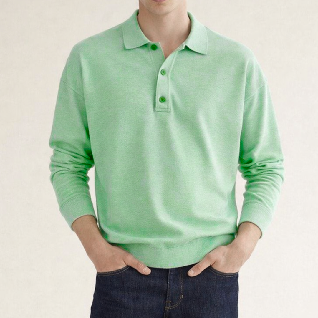 Men's Smart Leisure Polo Shirt Green