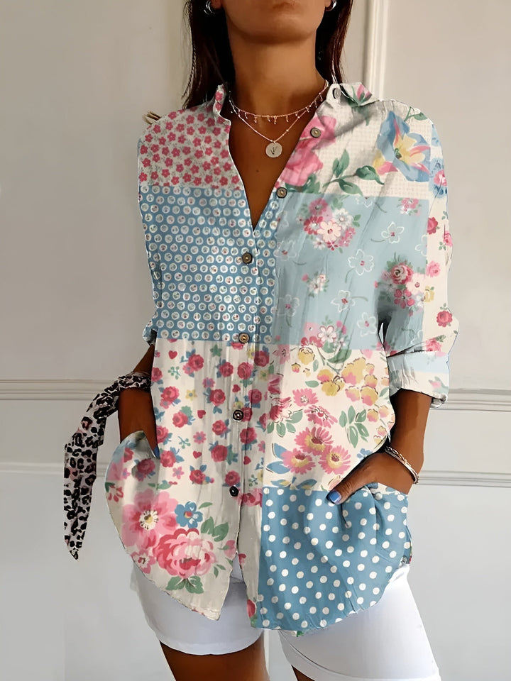 Women's Vintage French Blouse-MODAUTLET