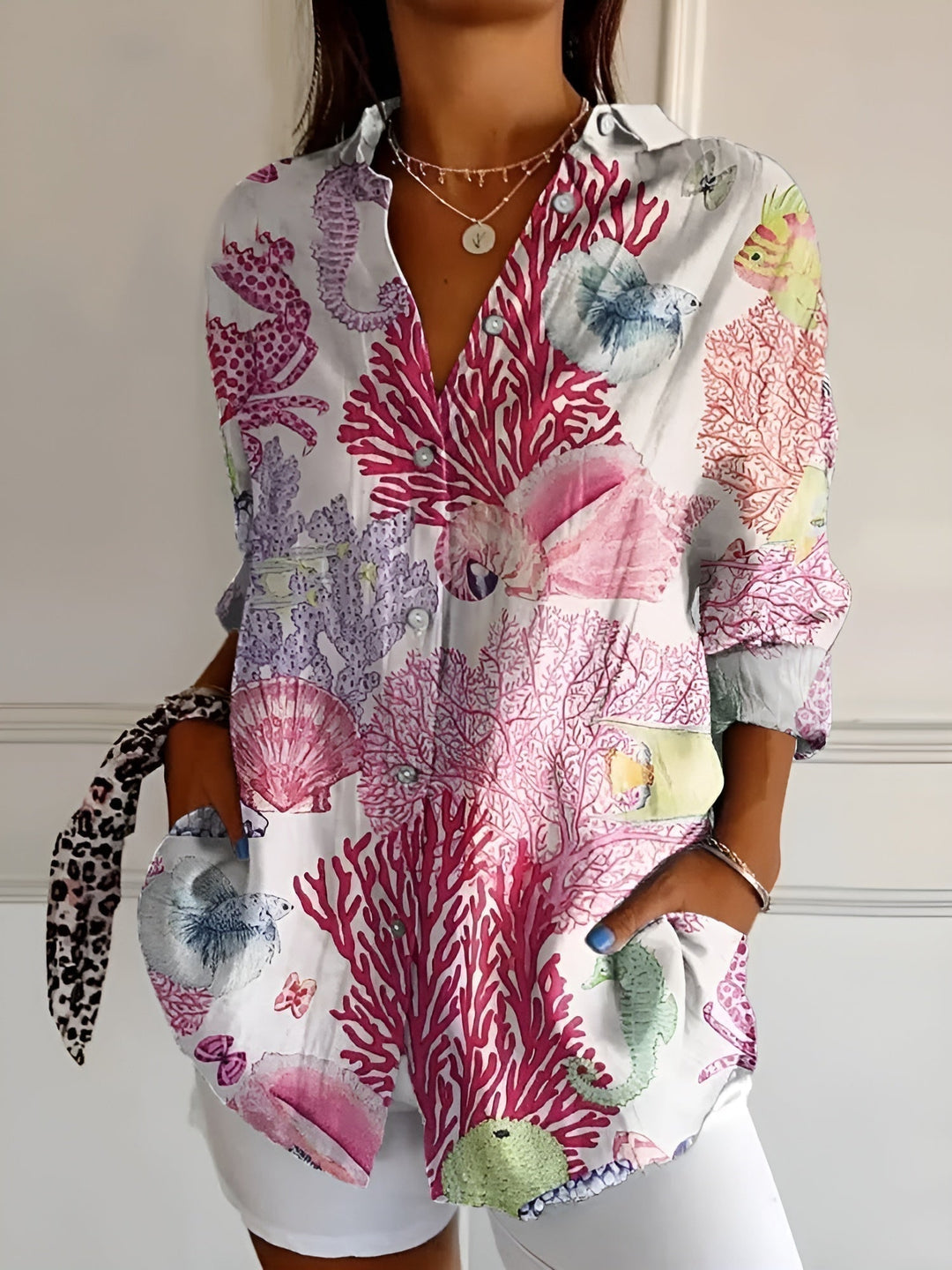 Women's Vintage French Blouse-MODAUTLET