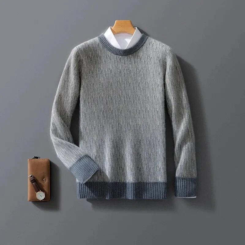 100% Cashmere Sweater for Ultimate Comfort Gray