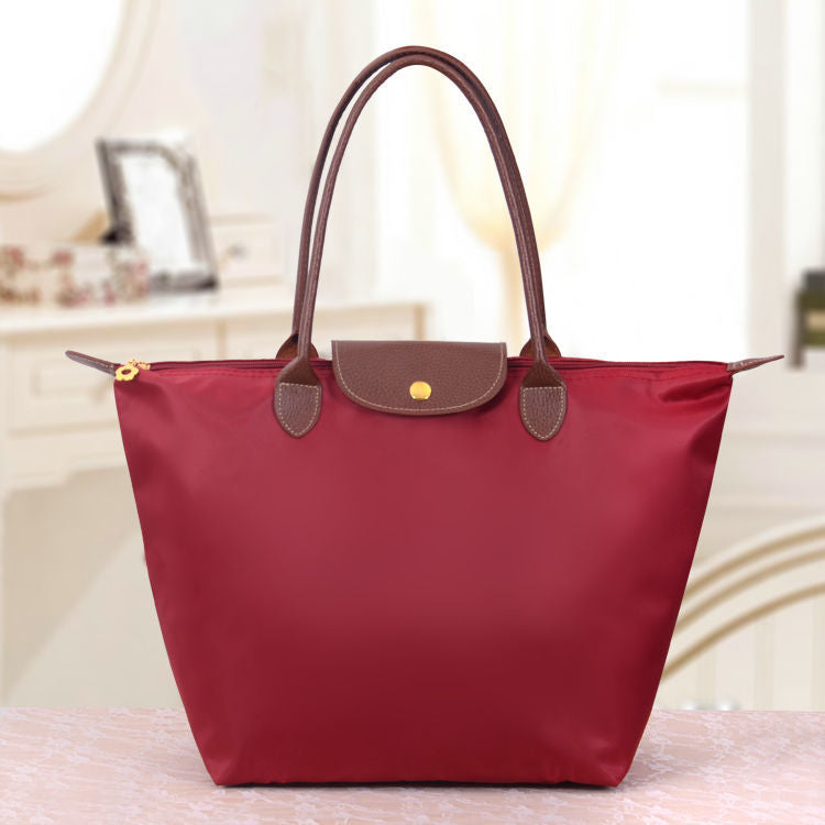 Waterproof Shoulder Bag For Women Lightweight Durable Dark red