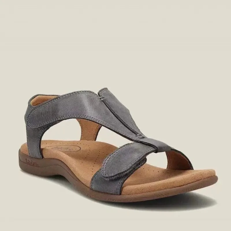 Adjustable Leather Orthopedic Sandals With Arch Support