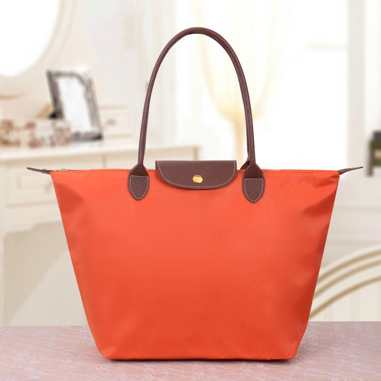 Waterproof Shoulder Bag For Women Lightweight Durable Orange