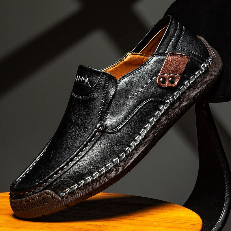 Men's Elegant Supportive Loafers Black