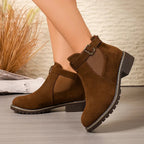 Women's Stylish Buckle Ankle Boots