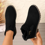 Women's Stylish Buckle Ankle Boots