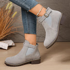 Women's Stylish Buckle Ankle Boots