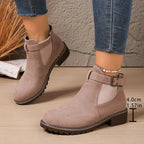 Women's Stylish Buckle Ankle Boots