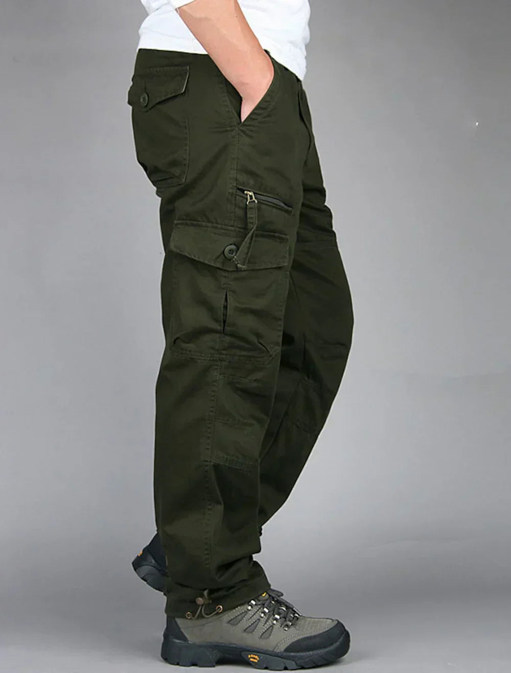 Men's Long Chino Cargo Pants