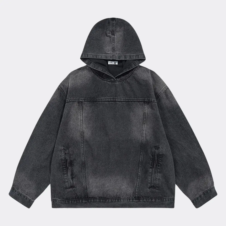 Denim Hoodie for Ultimate Comfort-MODAUTLET