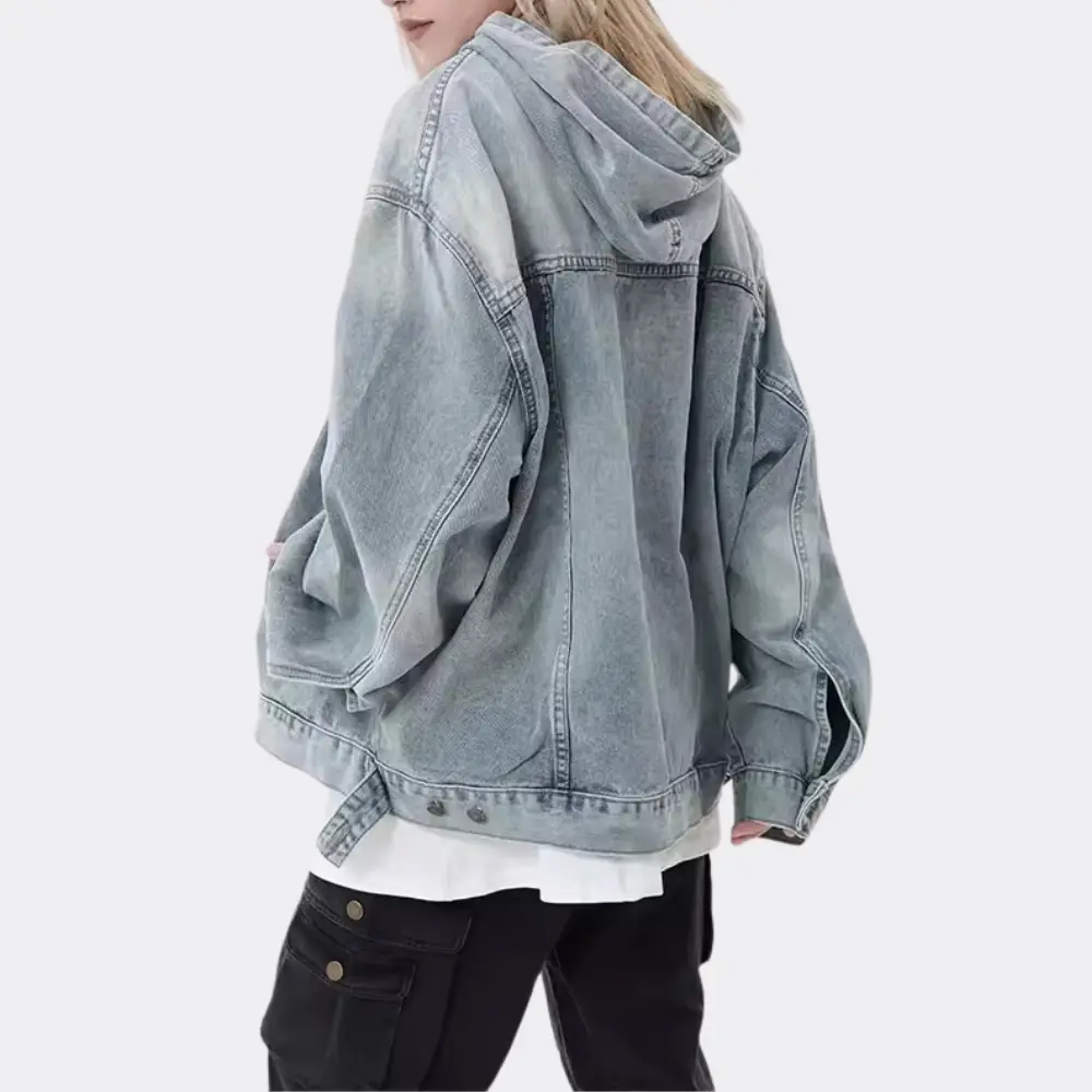 Denim Hoodie for Ultimate Comfort-MODAUTLET