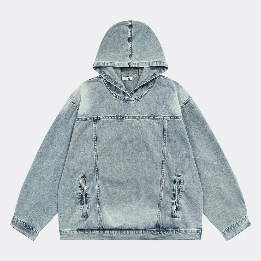 Denim Hoodie for Ultimate Comfort-MODAUTLET