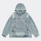 Denim Hoodie for Ultimate Comfort Blue