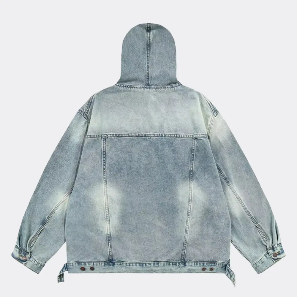 Denim Hoodie for Ultimate Comfort-MODAUTLET