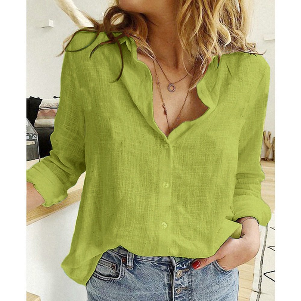 Womens Stylish Fashion Blouse Green