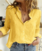 Womens Stylish Fashion Blouse Yellow