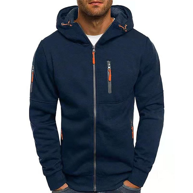 Jarrett | Men's Hooded Sweatshirt Blue