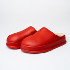 Women's Fluff Flops – Trendy and Comfortable Slippers Red