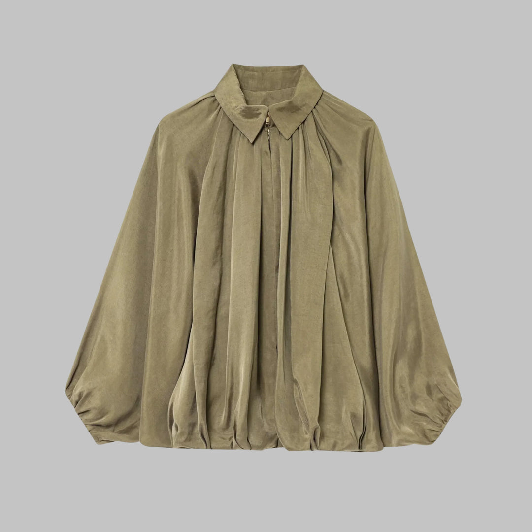 Giacca bomber oversize da donna con maniche a pipistrello imbottite