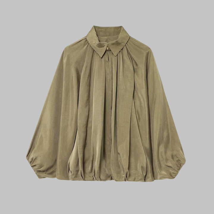 Giacca bomber oversize da donna con maniche a pipistrello imbottite