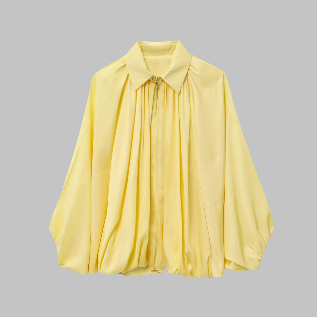 Giacca bomber oversize da donna con maniche a pipistrello imbottite