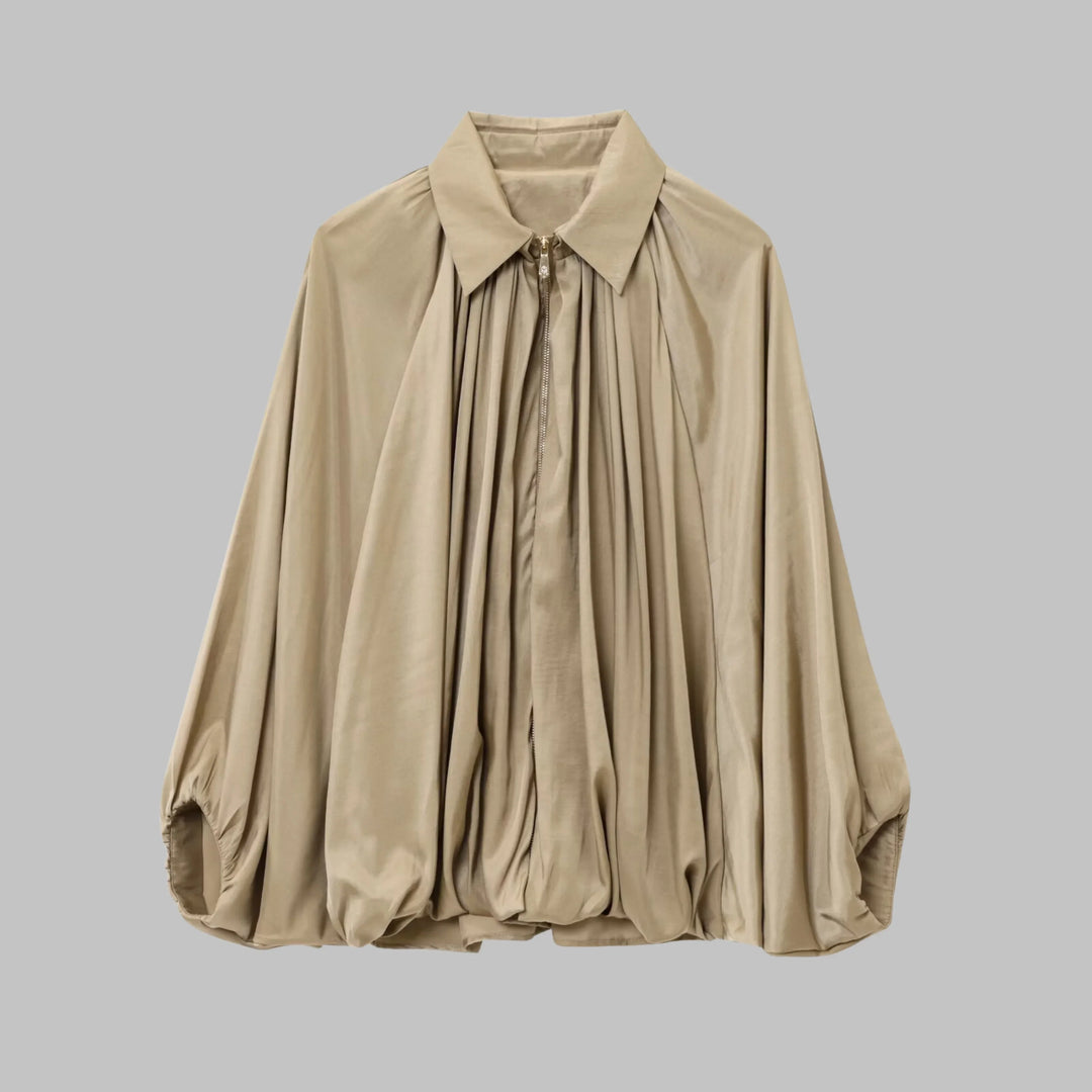Giacca bomber oversize da donna con maniche a pipistrello imbottite