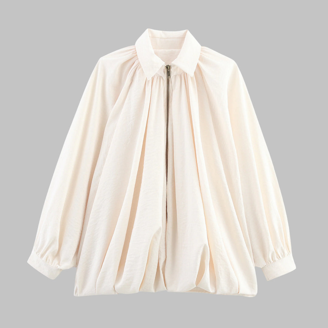Giacca bomber oversize da donna con maniche a pipistrello imbottite