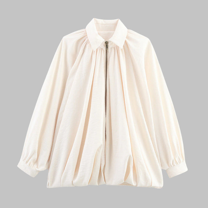 Giacca bomber oversize da donna con maniche a pipistrello imbottite