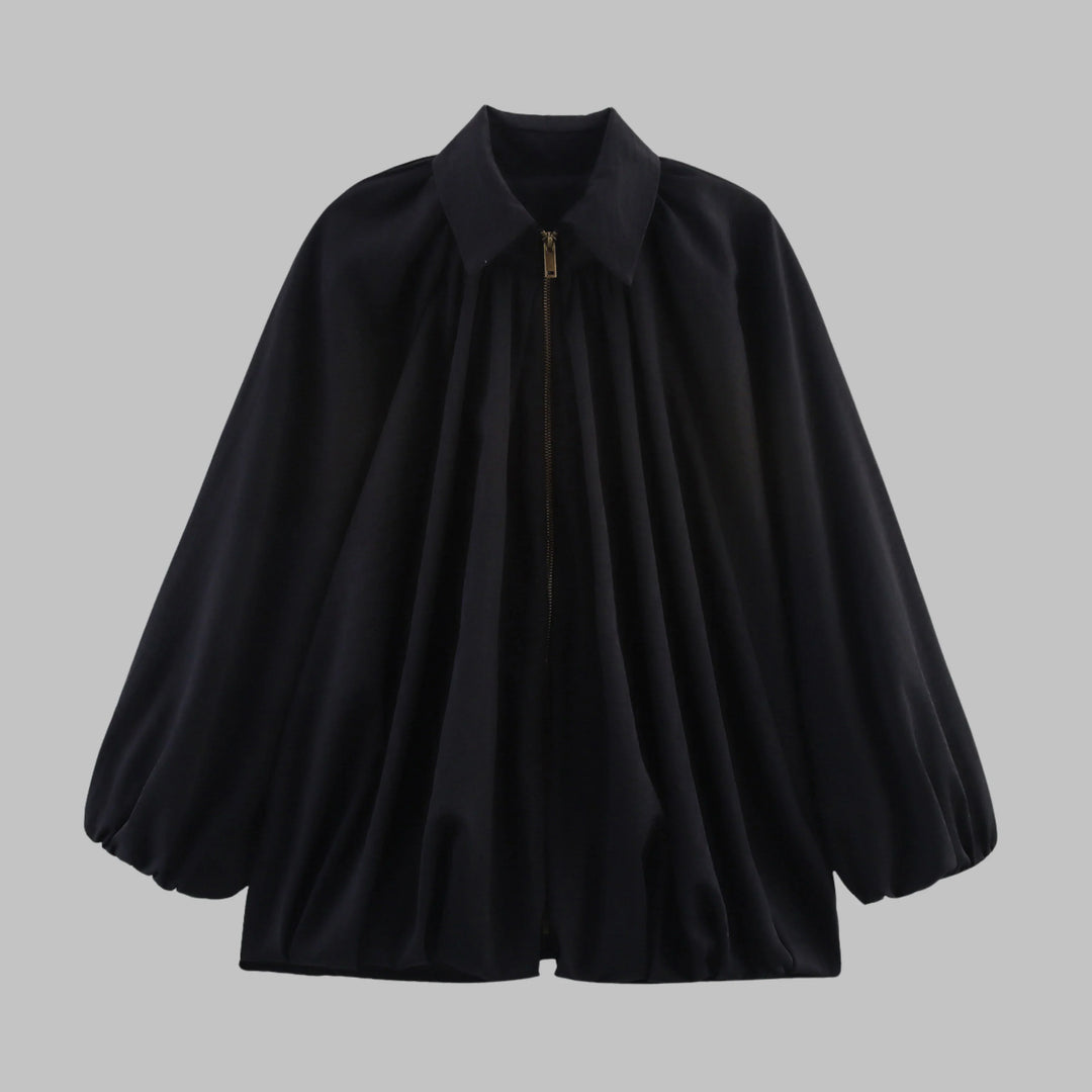Giacca bomber oversize da donna con maniche a pipistrello imbottite