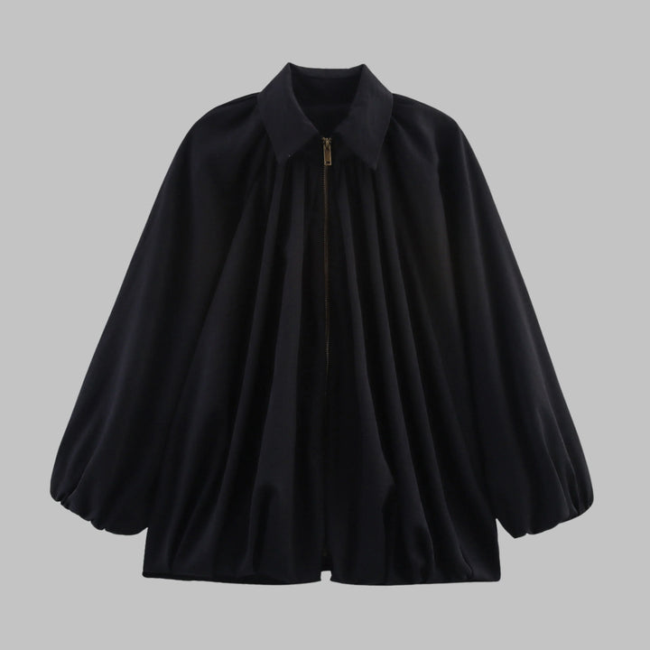 Giacca bomber oversize da donna con maniche a pipistrello imbottite