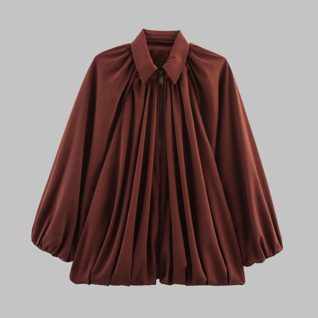 Giacca bomber oversize da donna con maniche a pipistrello imbottite