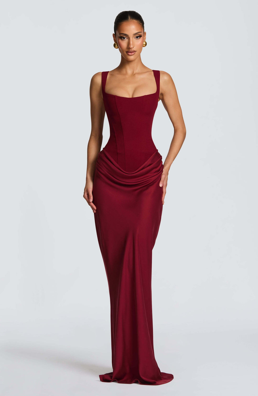 Blair | Damen ärmelloses Bodycon-Maxikleid für Hochzeitsgäste