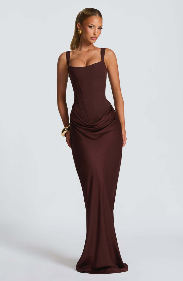 Blair | Damen ärmelloses Bodycon-Maxikleid für Hochzeitsgäste