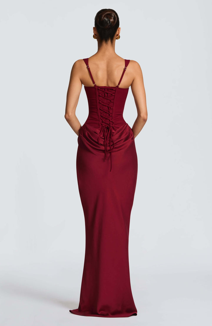 Blair | Damen ärmelloses Bodycon-Maxikleid für Hochzeitsgäste