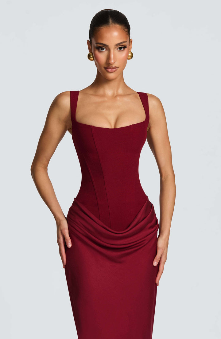 Blair | Damen ärmelloses Bodycon-Maxikleid für Hochzeitsgäste