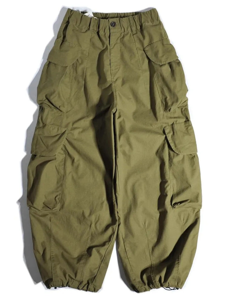 Damesparachutebroek met cargozakken | elastische taille en aangesnoerde enkels