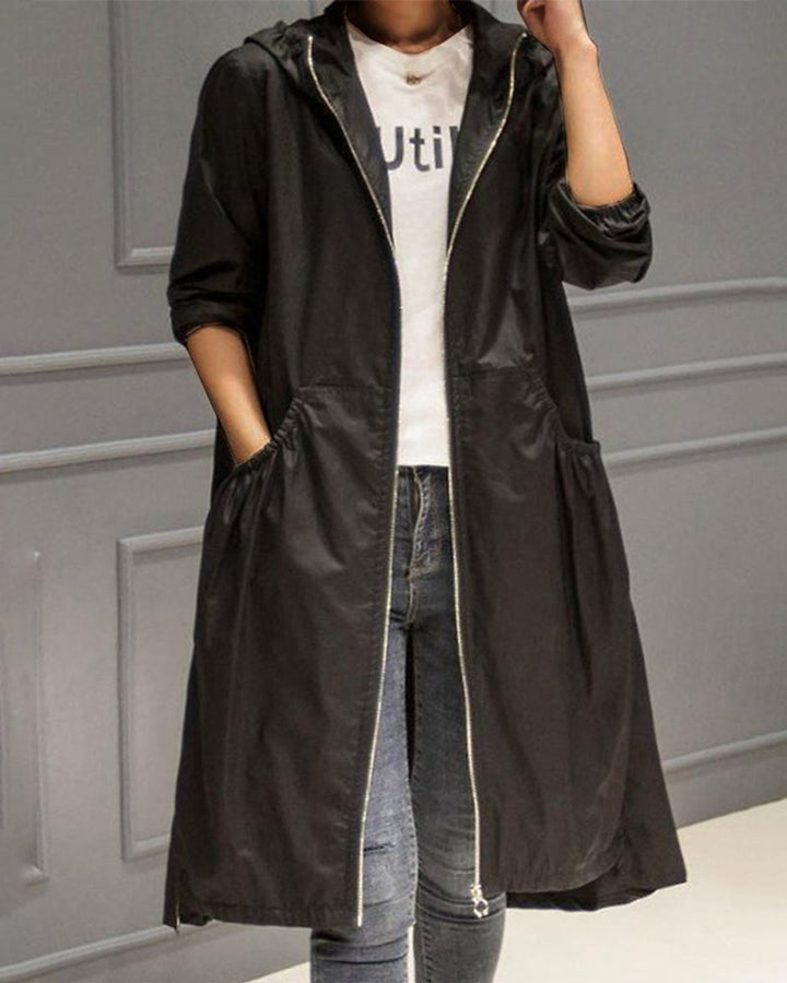 Mia | Women's Waterproof Long A-Line Trench Coat